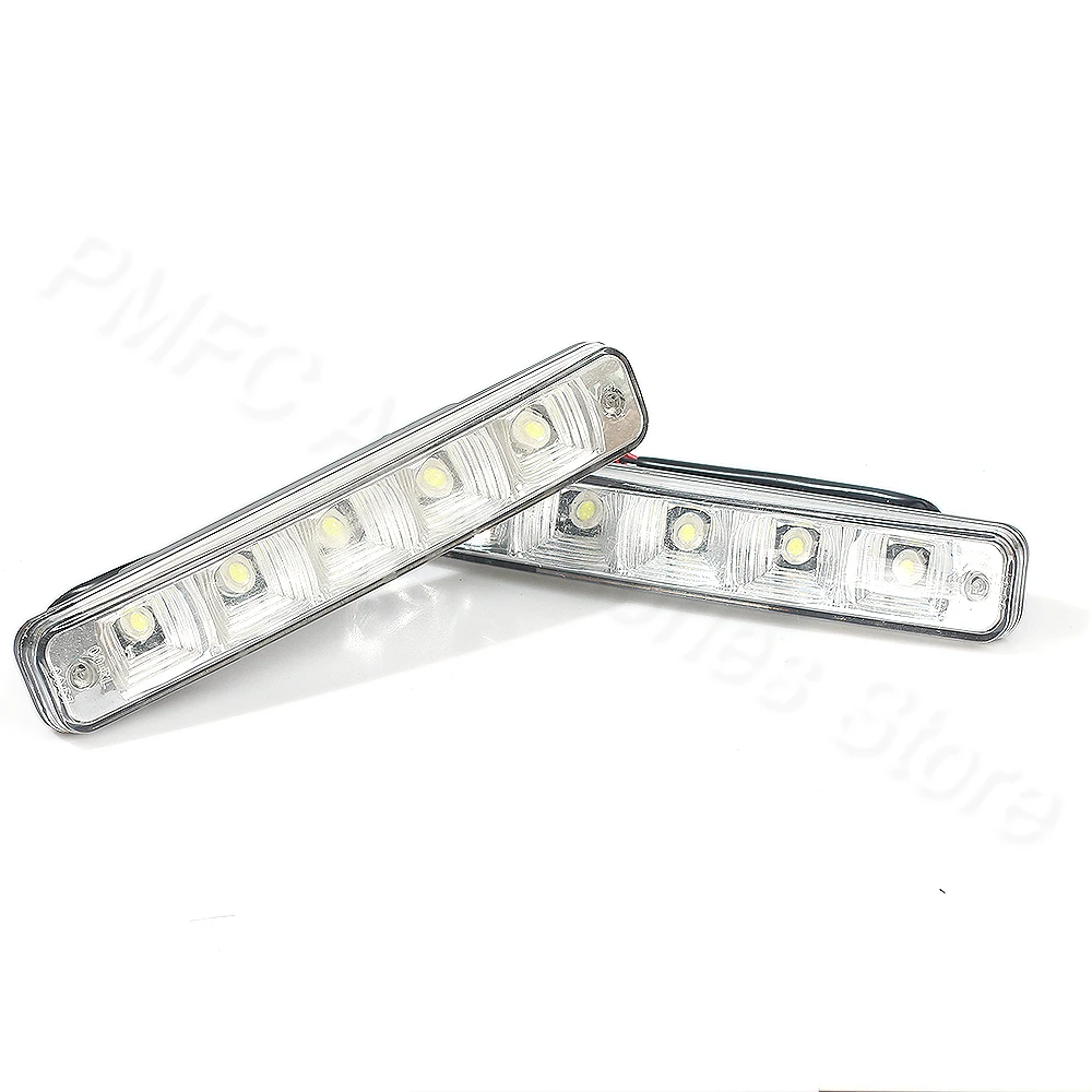 PMFC 2pcs DRL LED car daytime running light 12V 10W super bright 5 E4 aluminum shell 100% waterproof | Автомобили и мотоциклы