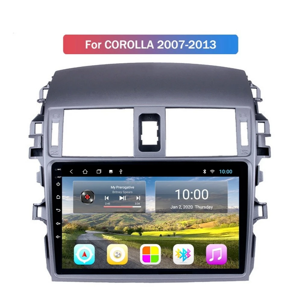 Автомобильный радиоплеер Android для TOYOTA Corolla 2007-2013 GPS-навигатор с RDS BT Mirror-Link Wifi Aux 4G AHD
