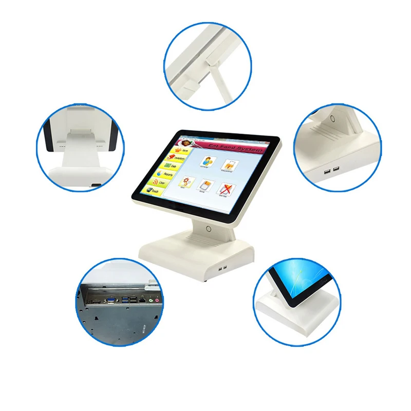 

Hot sale pos terminal pos all in one 15inch resistive touch screen epos system for bar
