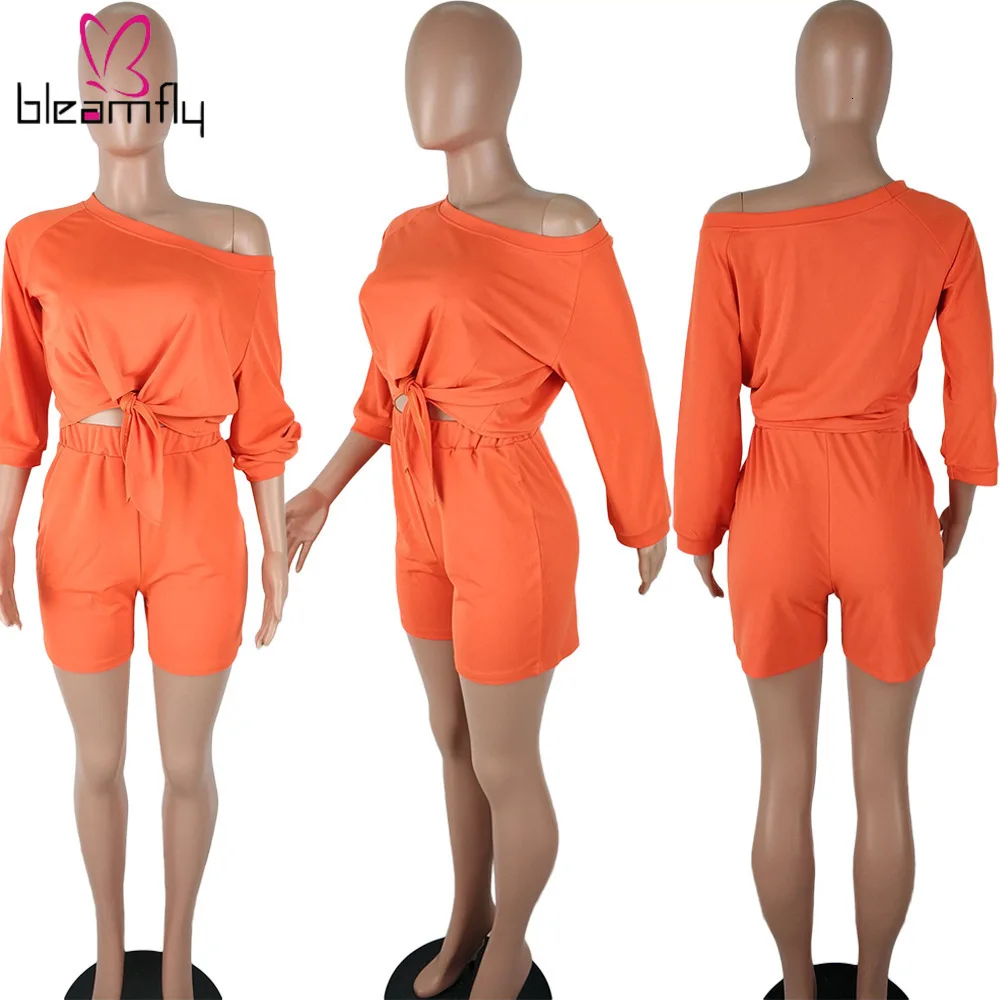 Сексуальный неоновый зеленый укороченный топ + шорты комплект из двух предметов