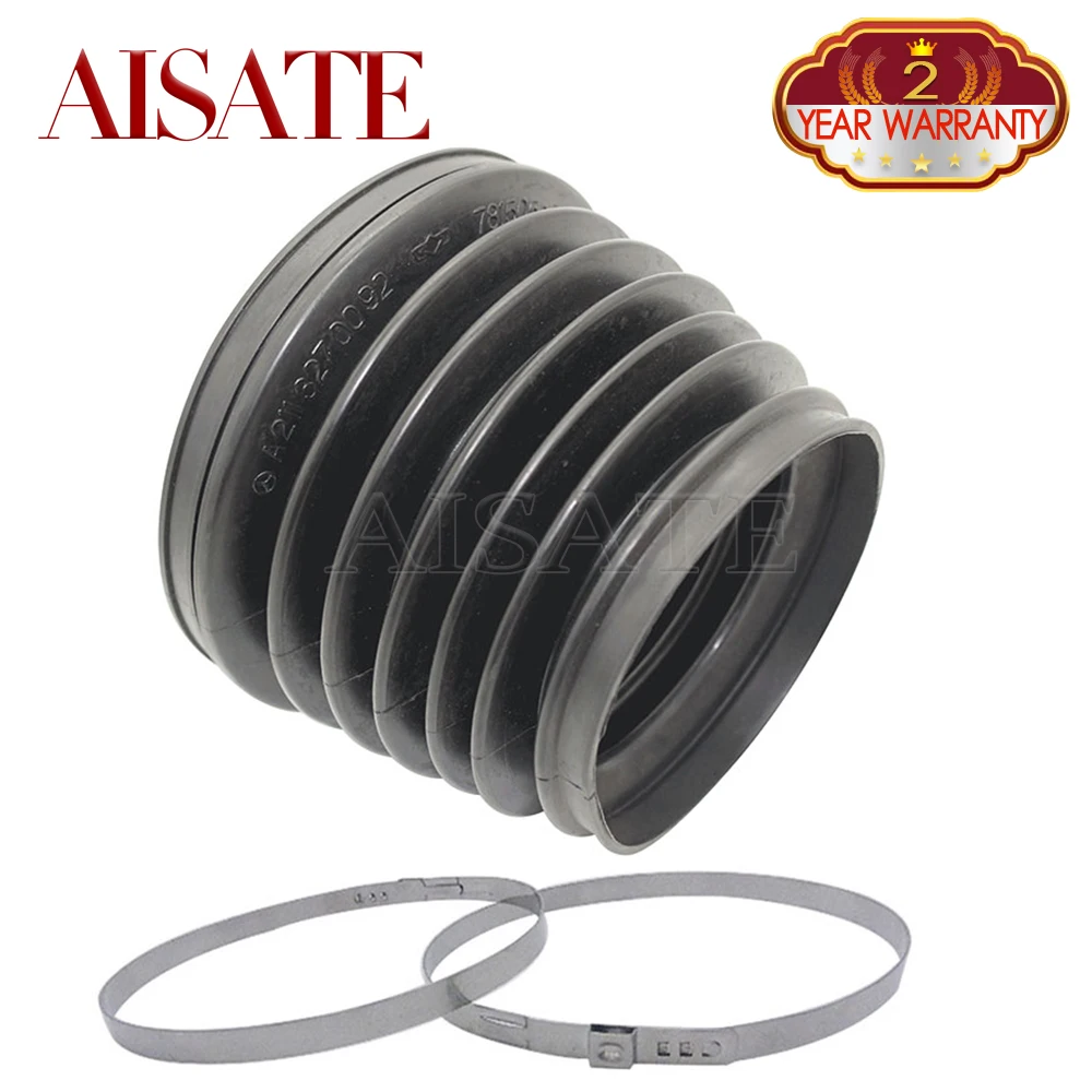 

Front Dust Cover +Clip Ring For Mercedes W211 Air Suspension Spring Shock Absorber Rubber Bellow Dust Boot 2113206113 2113205413