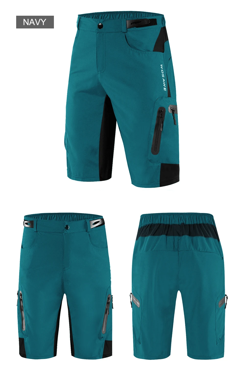 WOSAWE MTB велосипедные шорты свободные с гелевой подкладкой Велосипедное нижнее