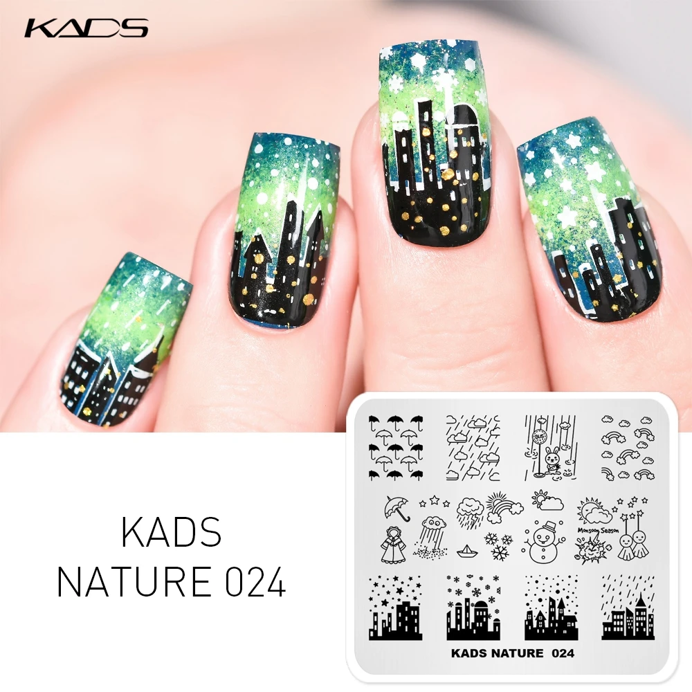 KADS Nail Art штамповочные пластины новые различные красивые изображения 7*8 см Печать