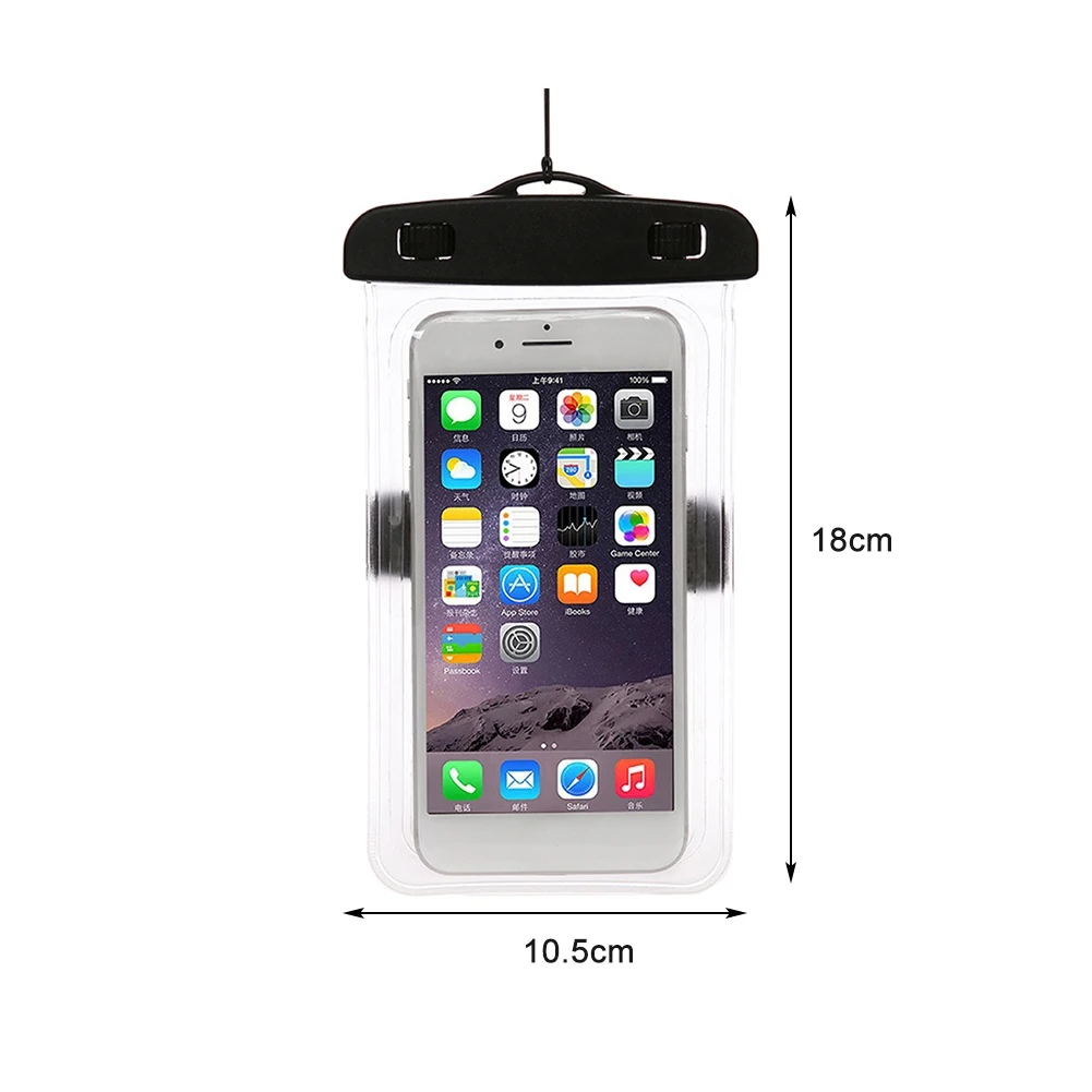 

Waterproof Phone Bag Case Touch Screen Beach Sports Mobile Protector Cover Outdoor Pools Accessories