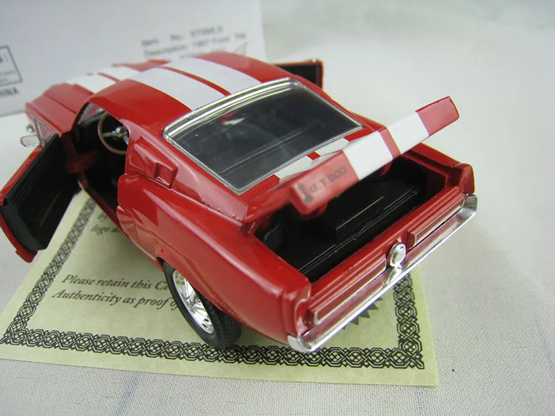 Модель мускулов Ford SHELBY Cobra GT500 из сплава 1/32 игрушечный автомобиль литой