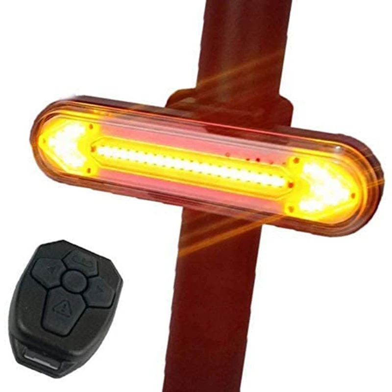

Bicycle Bike Light Remote Turn Signal Bicycle Tail Light for Bicycle USB Rechargeable Rear Light Bike LED Safety Warning