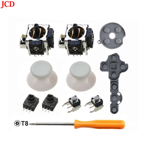 JCD 11 в 1 для контроллера Microsoft Xbox 360, аналоговый датчик, потенциометры + ручки для большого пальца, кнопки триггерного переключателя LT RT