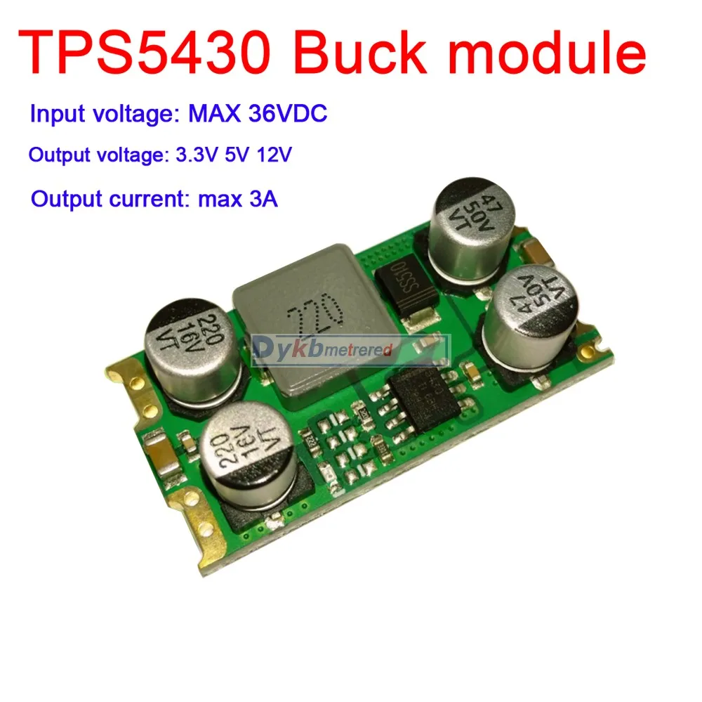 

TPS54303A DC-DC Buck Converter module 5.5V-36V 12v 24v TO 3.3V 5V 12V 3A step-down car Power Supply Module Voltage Regulator
