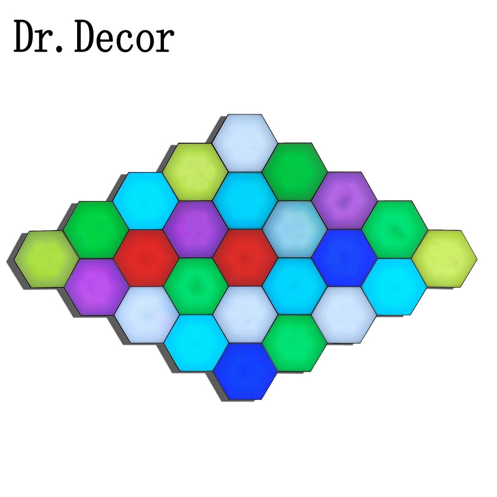 Современная Художественная светодиодная настенная лампа квантовая сенсорный