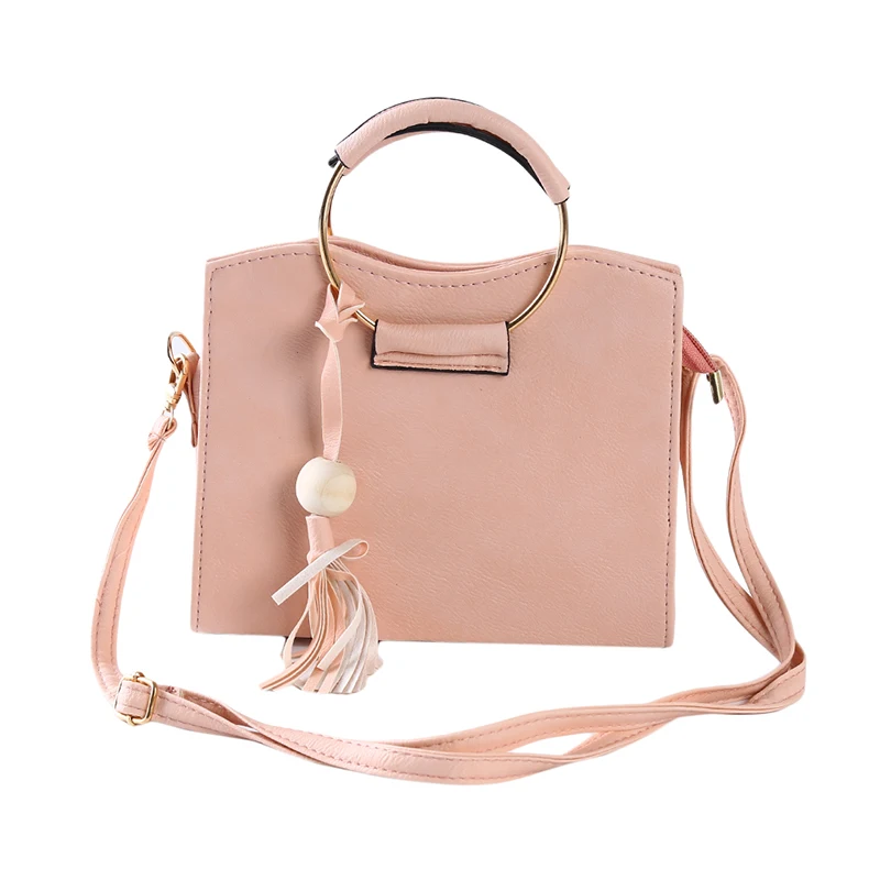 

New Korean Version Of The Foreign Trade Female Bag Metal Ring Mini Small Square Bag Shoulder Shoulder Messenger Bag Tide