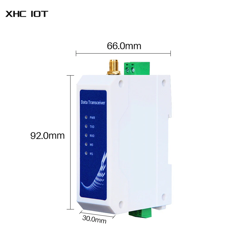RS232 LoRa Modbus модем 20 дБм 433 МГц 3 км плюс версия большой дальности света (433L20P-232)
