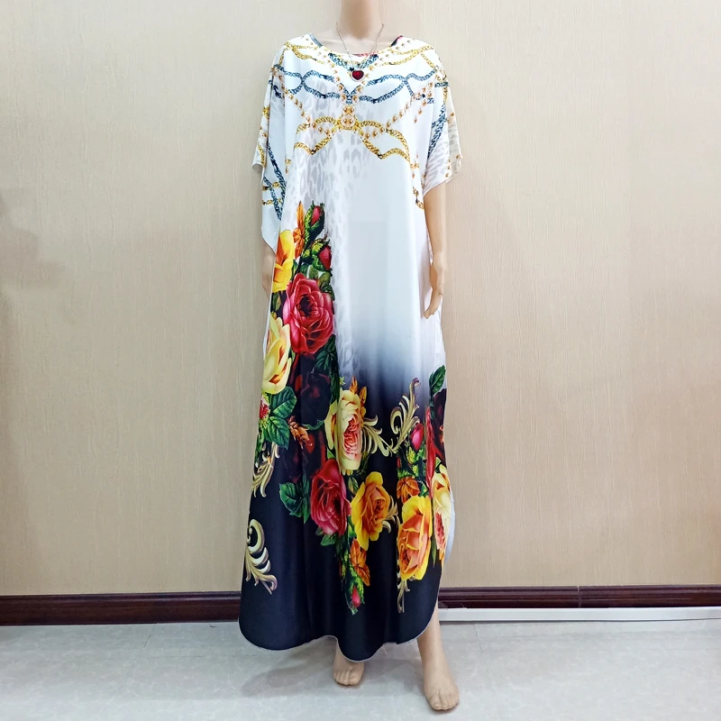 

2020 New Arrivals African Dress Dashiki African Print Dresses for Women Short Sleeve Casual Boubou Robe Africaine Femme Clothes
