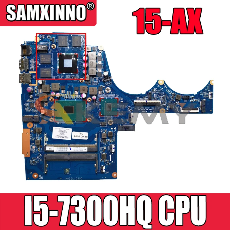 

Для HP TPN-Q913 15-AX239TX 15-AX DAG35GMB8D0 914775-001 аккумулятор большой емкости I5-7300HQ 216-0896088 Тетрадь материнская плата полный тест 100% работы