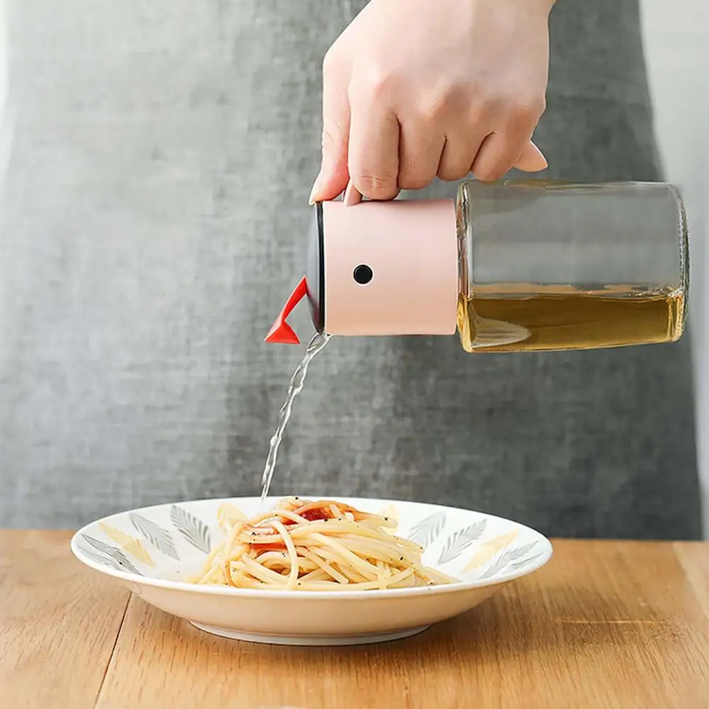 Мультяшная стеклянная бутылка для масла бытовая Герметичная Бутылка соевого