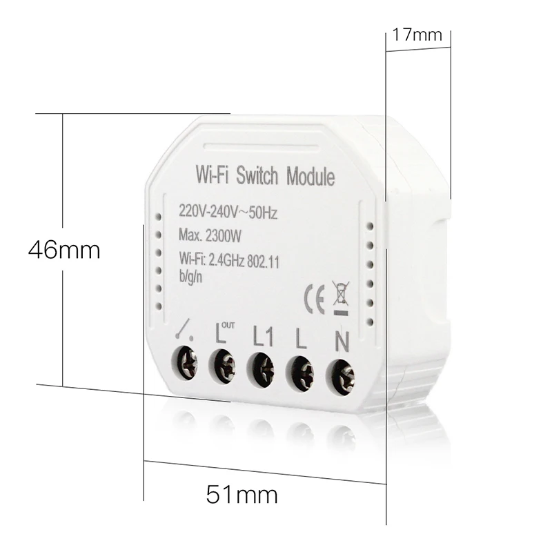DIY WiFi умный светильник выключатель цепи модуль приложение Smart Life Tuya