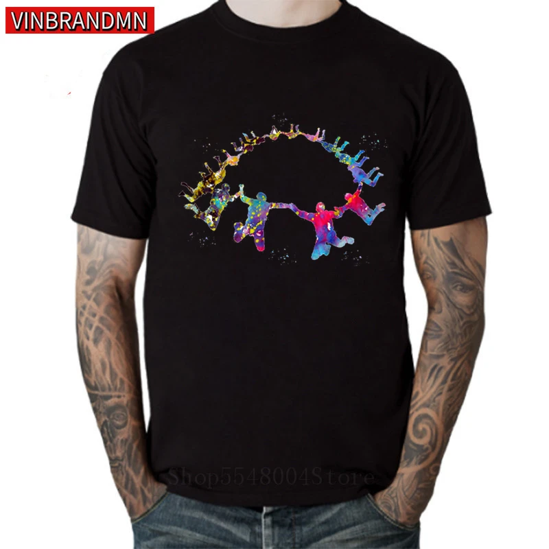 Забавная игровая площадка с парашютом футболка Мужская огромная небом для