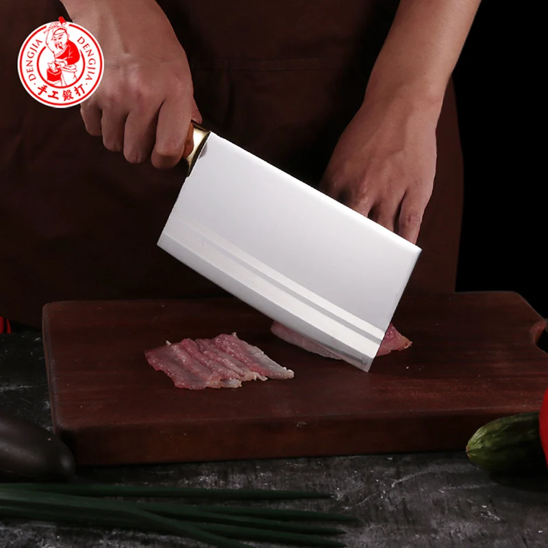 DENG нержавеющая сталь ручной работы кованый Многофункциональный кухонный нож для