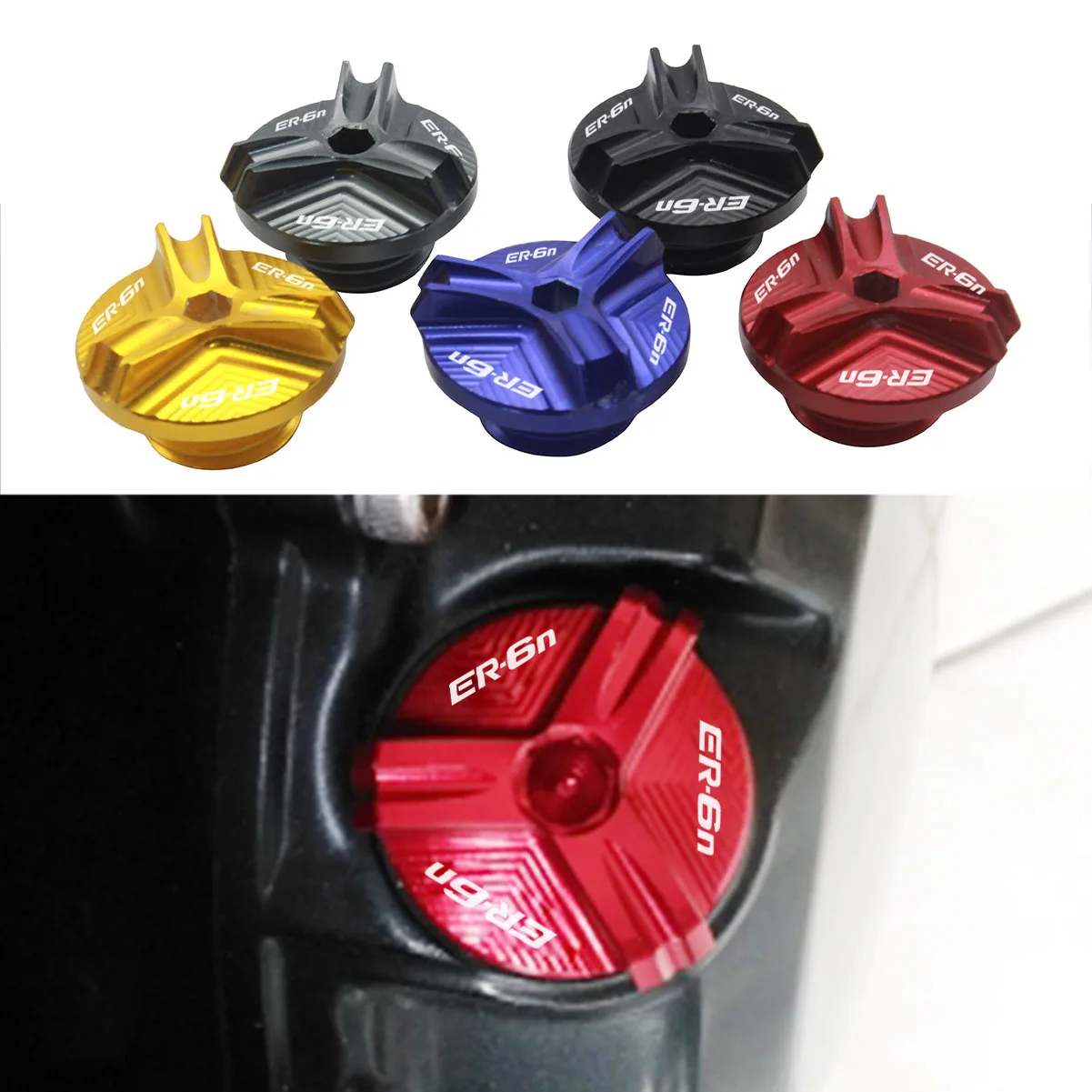 Мотоцикл с ЧПУ M20 * 2 5 масляный фильтр для двигателя крышка Kawasaki ER6n ER 6N ER6F 2004 2016 2015
