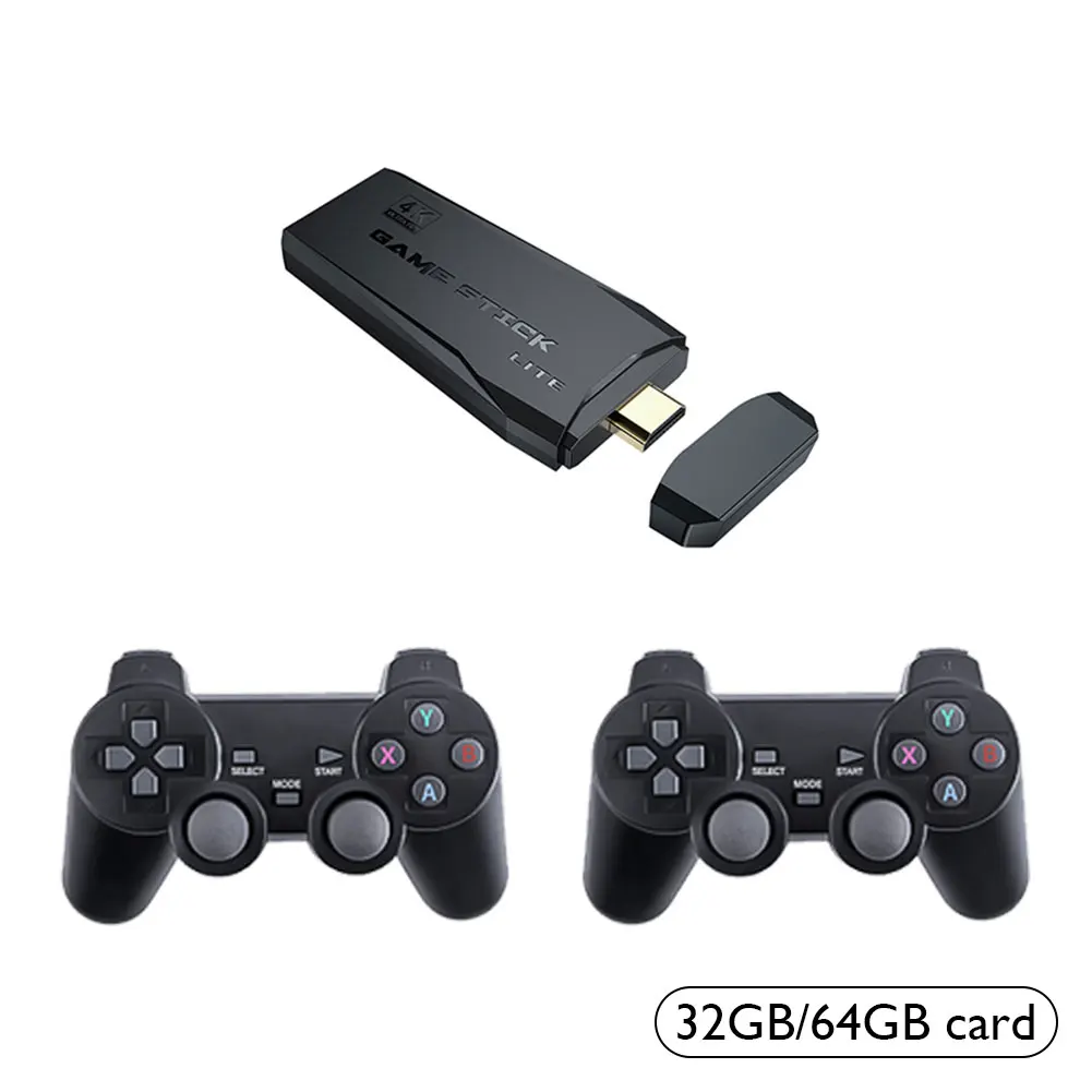 

2Pcs Wireless Receiver Game Controller 4K HDMI-Compatible Output Gamepad for CPS/FC/GBA/PS1/MD Games Console