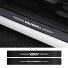 Наклейки на пороги для Vauxhall Agila, Antara, Movano, Vivaro, VXR8, 4 шт., порог машины Углеродные