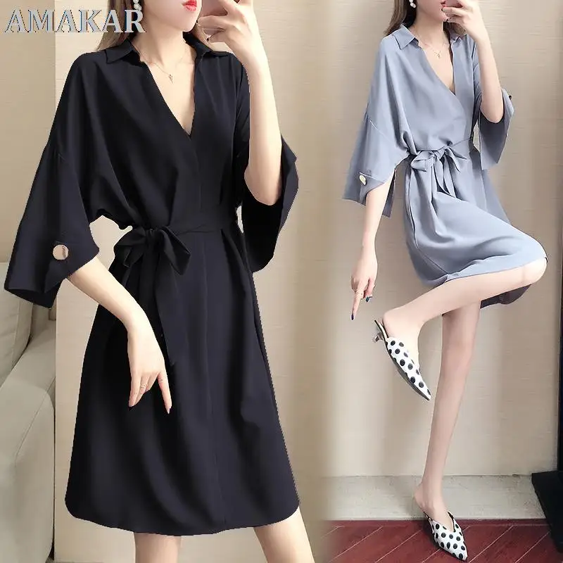 

Senior Design Feeling Light Luxury Brands Discount Code Han Edition Dress Fat Mm Strap Chiffon Dress Female In The Autumn