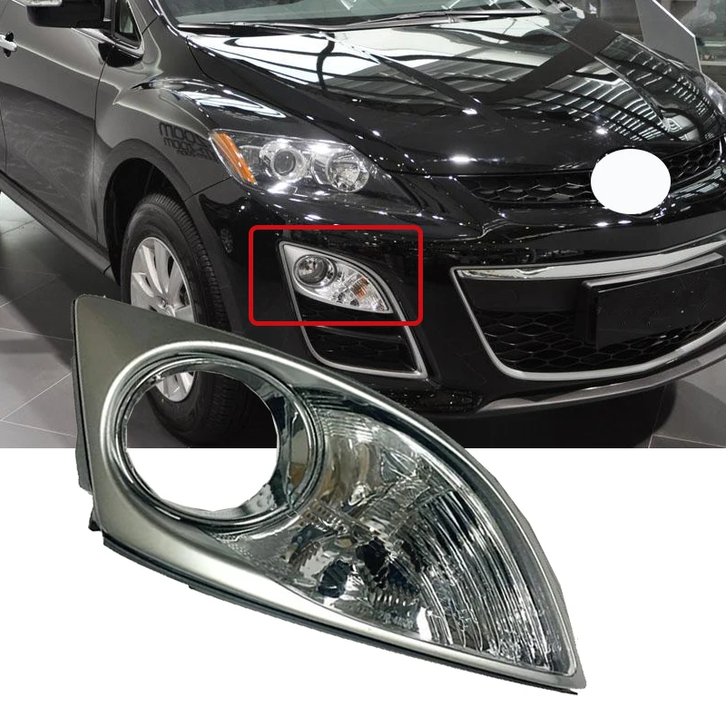 Roavia для Mazda CX-7 CX7 2009 2010 2011 переднего бампера Туман светильник крышка рама