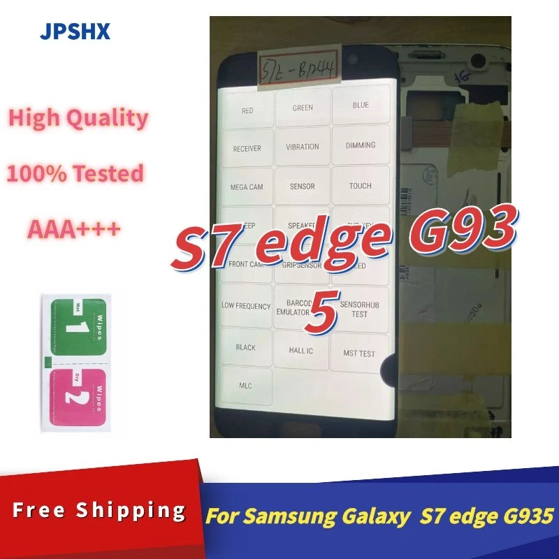 LCD For SAMSUNG Galaxy S7 edge G935 G935F G935FD SM-G935FD Display Touch Screen Digitizer Assembly Replacement With Black dots | Мобильные