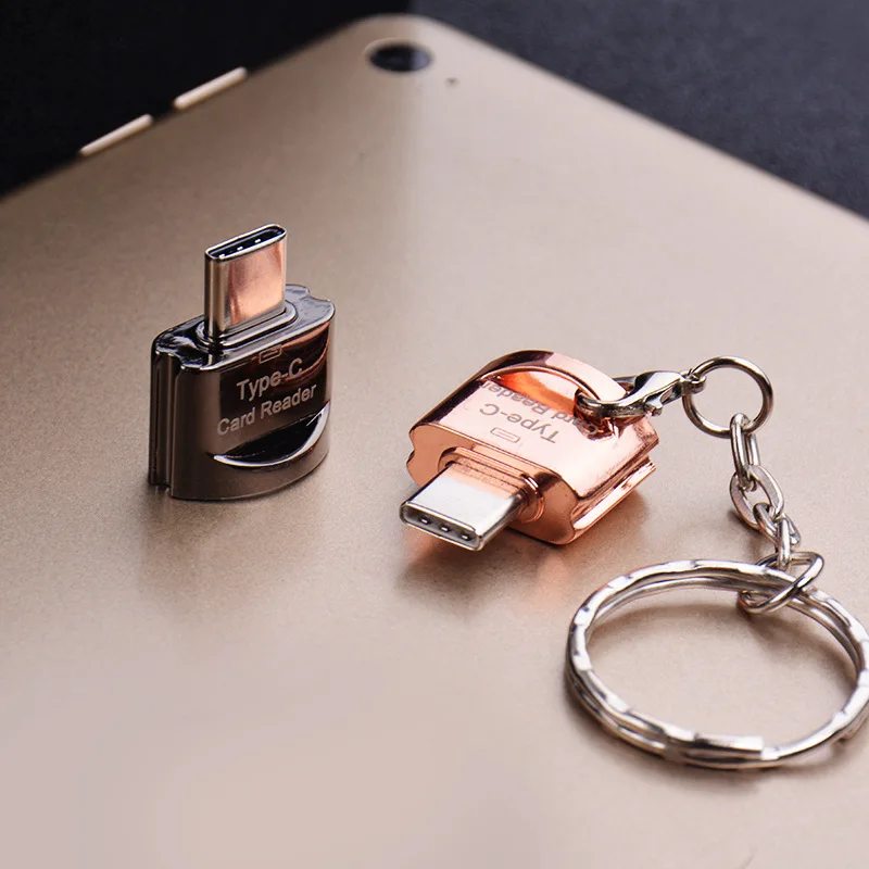 Портативный USB 2 0 Тип C кард ридер TF Micro SD карты OTG адаптер Type устройство чтения карт