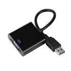 Адаптер USB на VGA, внешняя видеокарта USB 2,03,0 на VGA, мультипреобразователь дисплея для настольного ПК, монитора, проектора