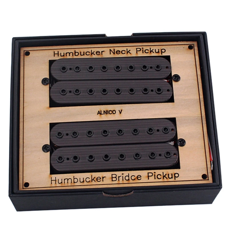 

2PCS 8 Strings Neck Bridge Pickup Humbucker 18/20K for Pedal Steel Guitar