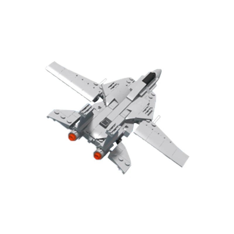 

MOC Fighter Pilot Aviator Drone Building Blocks Model F14 Tomcat Bricks Transportation High-Tech Model Stitching Children's Toys
