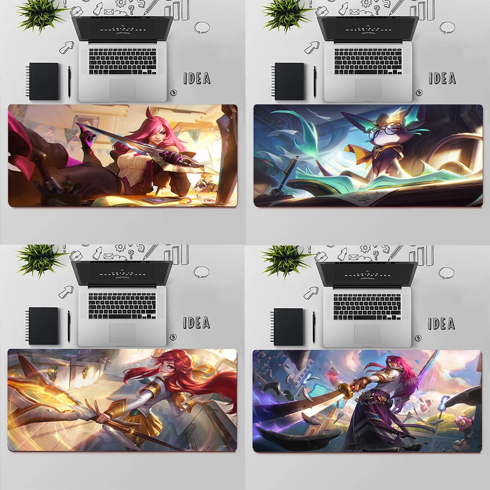 

Игровой коврик для мыши, большой коврик для мыши, игровой компьютерный коврик для мыши, большой коврик для мыши «Лига Легенд», Боевая академ...