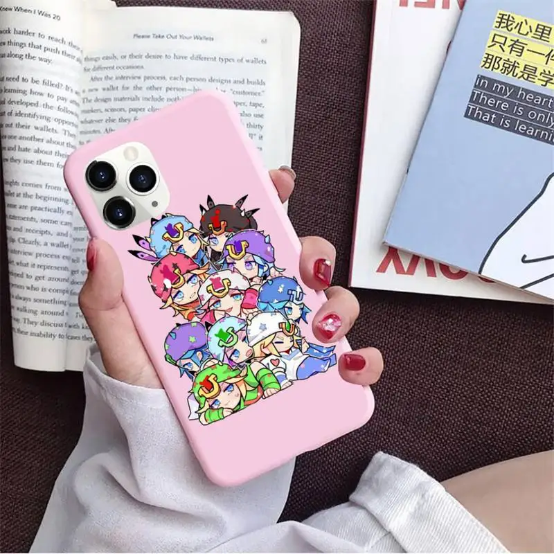 

JOJOS BIZARRE ADVENTURE OVER HEAVEN Anime Phone Case Candy Color for iPhone 11 12 6 6S 7 8 XS X SE 2020 XR mini pro Plus MAX