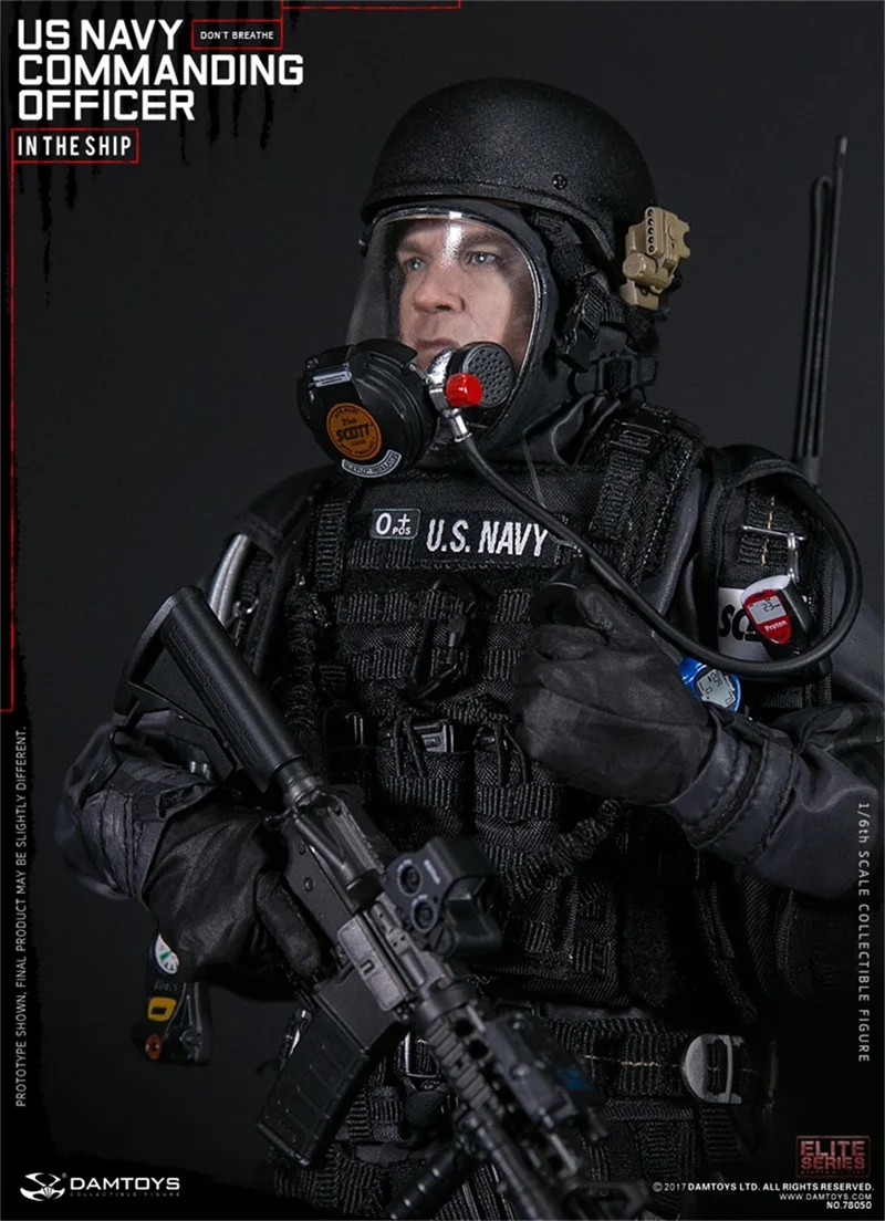 

DAMTOYS 1/6th DAM 78050 US Navy Commanding Officer In The Ship Helmet Accessories Model Suit Mostly 12inch Body Collection