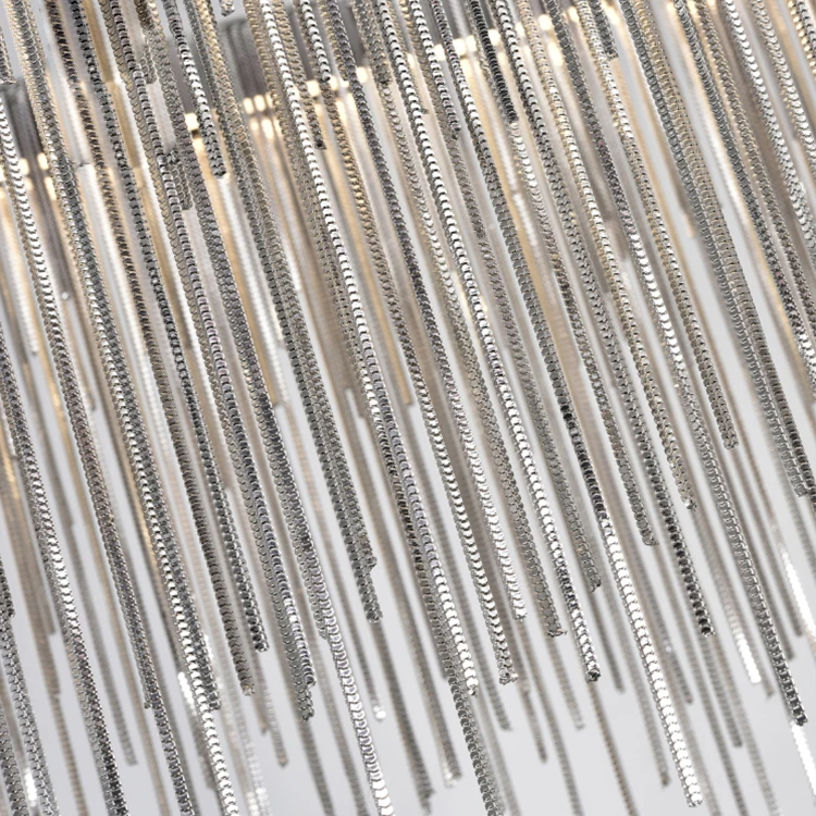 

Postmodern Designer Pendant Lights Nordic Tassel Restaurant Luxury Hotel Engineering Chain Living Room Art Hanging Light