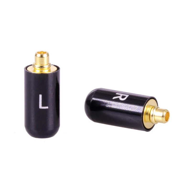 2 шт./1 пара энтузиастов Jack L/R MMCX черные/Серебристые наушники с контактным разъемом