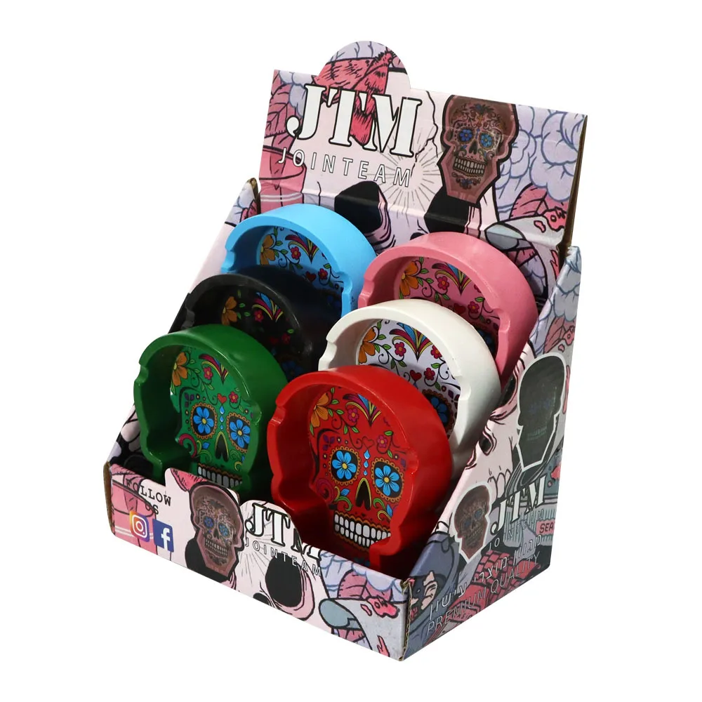 

Пепельница со скелетом для дома, аксессуары для курительных сорняков, Настольная пепельница для табака, креативная пепельница для офиса и а...