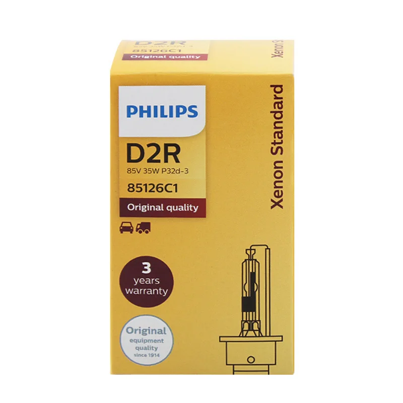 Philips 100% оригинальный ксеноновый стандарт D2R 85126C1 35 Вт головной светильник