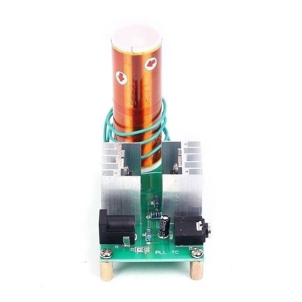 

Mini Tesla Coil Plasma Speaker Electronic Kit 15W DIY Kits DC 15-24V 2A Hot Sale