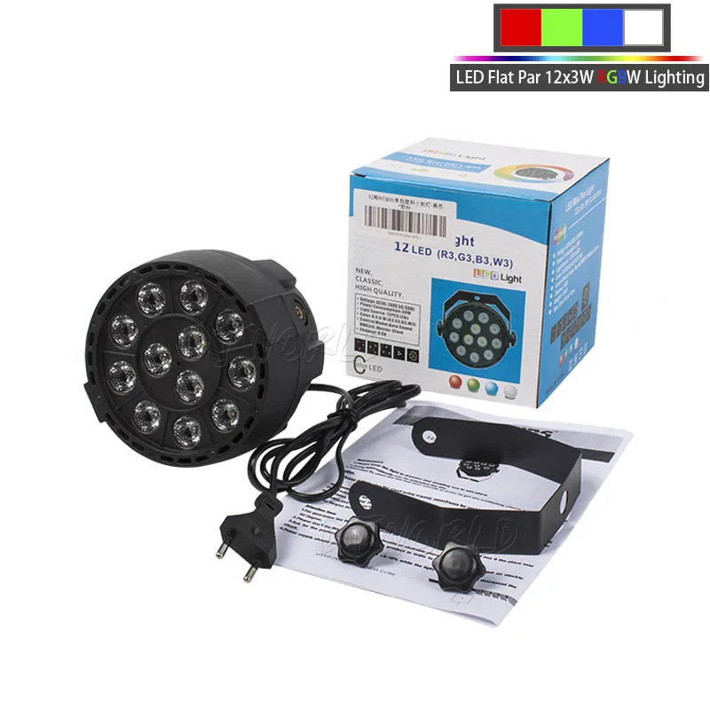 Светодиодный прожектор DJWORLD 54x 3 Вт/12x Вт сценический RGBW с 8 каналами DMX 512