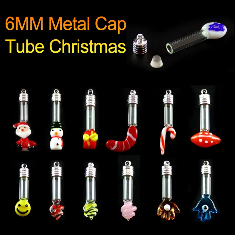 3 шт 6 мм Рождество Стекло подвеска в виде флакона формирование микрорельфа имени