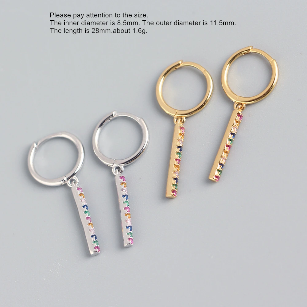 925 пробы серебряные серьги индивидуальные треугольные с кисточками цветные