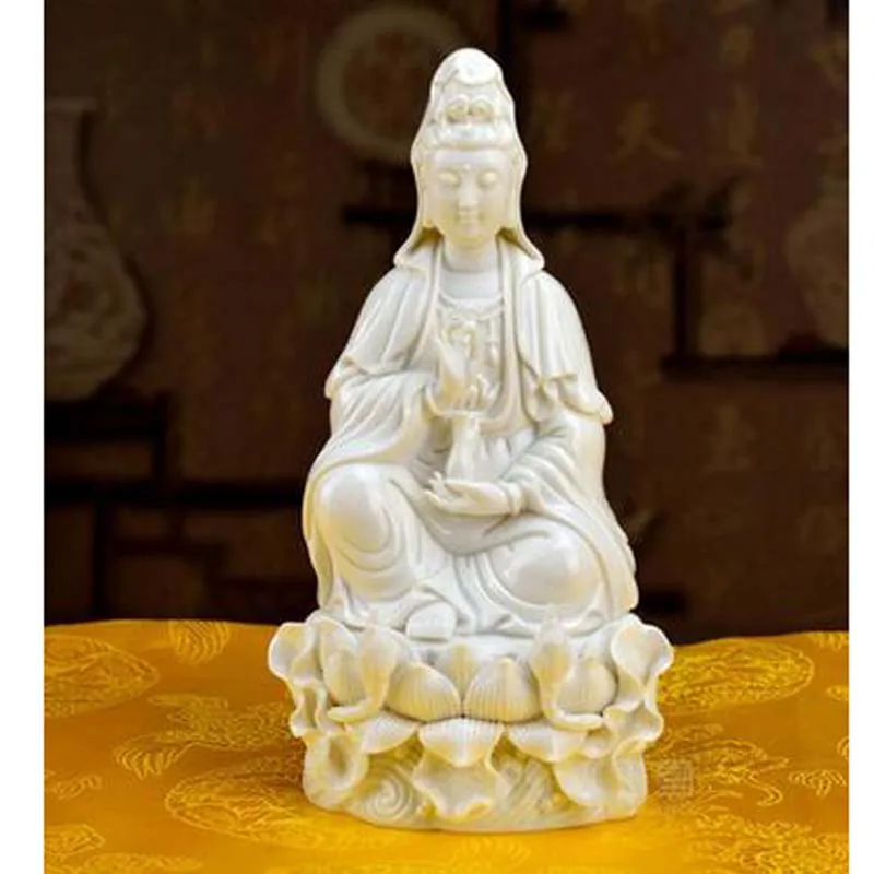 

Goddess of mercy Buddha ceramics handicraft furnishing articles 8 inches by GuLian guanyin bodhisattva