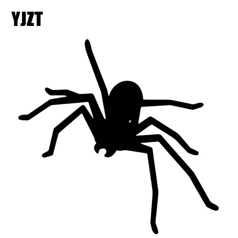 

YJZT 15,3 см * 15,3 см, рисунок паука, украшение для всего тела автомобиля, виниловая фотография, черный/серебристый цвет