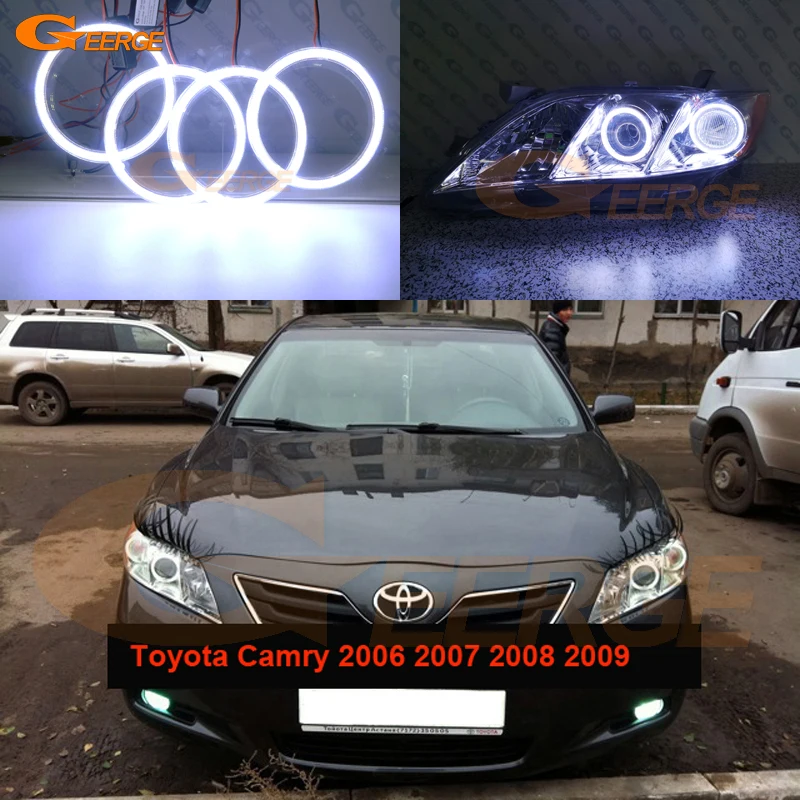Для Toyota Camry XV40 pre-facelift 2006 2007 2008 2009 отличные ангельские глазки Ультра яркое освещение COB комплект светодиодов «глаза ангела»