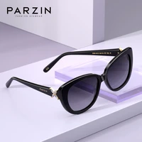 parzin luxury trendy cateye sunglasses for women butterfly fashion polarized uv400 lens driving eyewear gift oculos de sol 9612