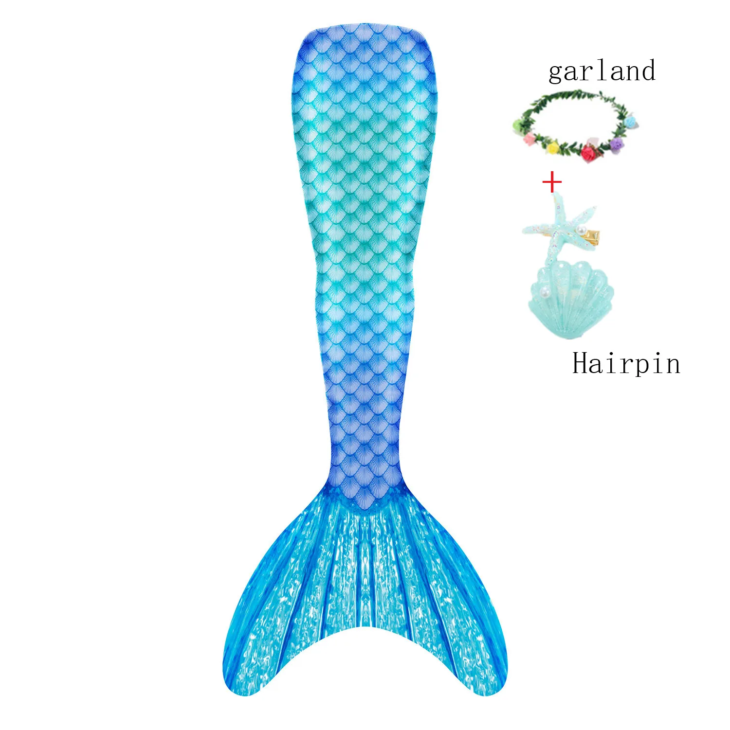 Хвост русалки для девочек, подходит для купания, для детей и взрослых, с моноластами