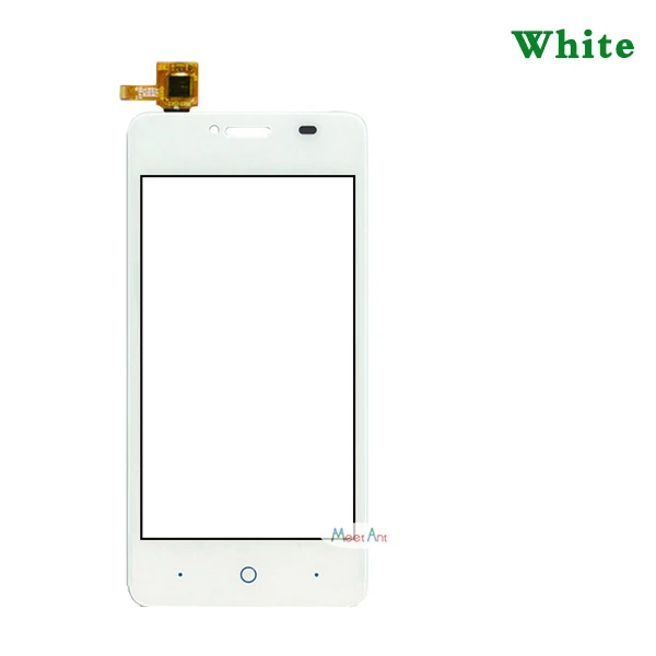 Замена высокого качества 4," для zte Blade AF3 T221 A5 Pro Сенсорный экран дигитайзер сенсор внешняя стеклянная панель объектива - Цвет: Белый