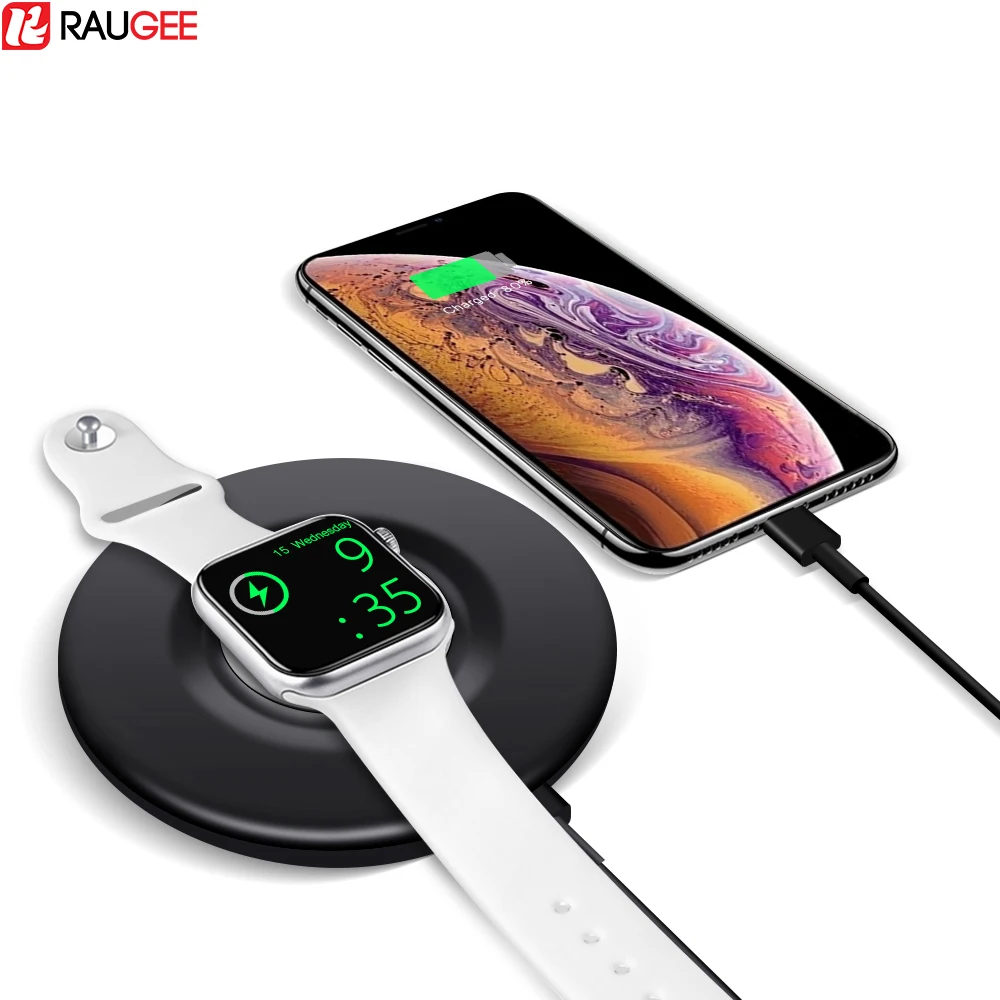 Power Bank для Apple Watch 1 2 3 4 Беспроводное зарядное устройство Внешняя батарея 5000 мАч в