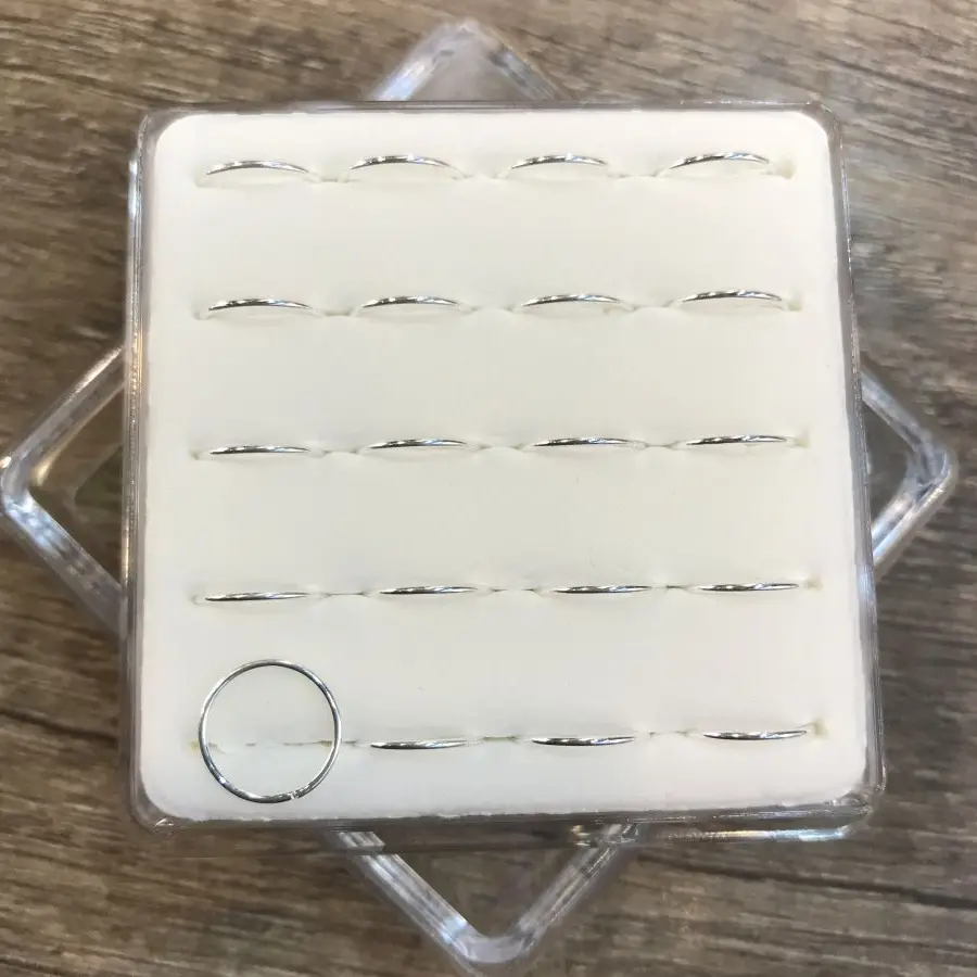 20Pcs/Box 22G 925 Sterling Silver Nose Ring Tragus Ear Lip Piercing Jewelry Pircing Nariz Aro Nariz